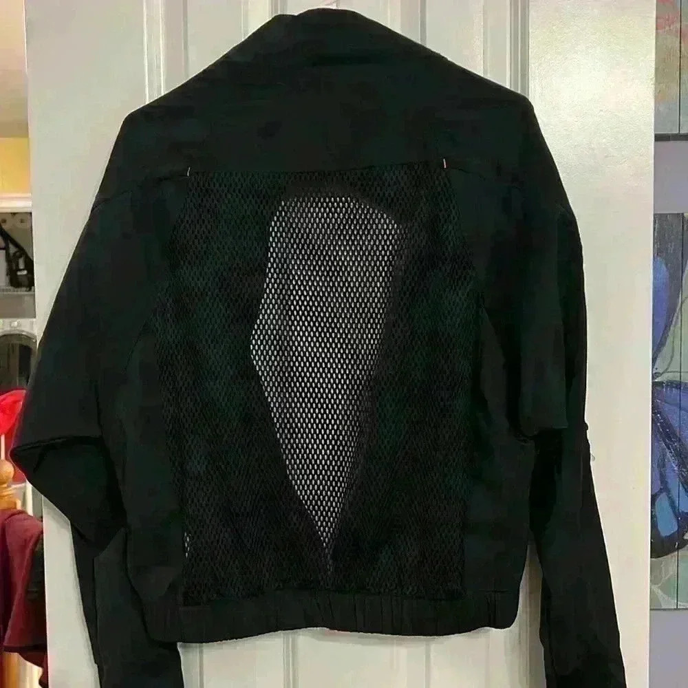 adidas W TE Tracktop Prime Blue mesh Back Black Jacket XS - Picture 9 of 11